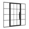 Stellar Pivot Door 12 Light Double with 24" left and right sidelight