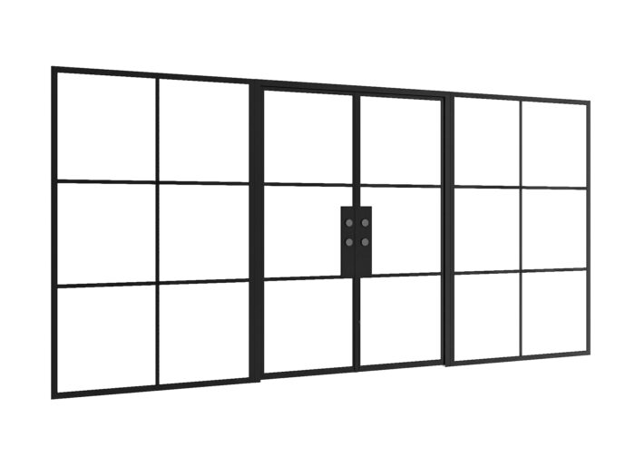 Stellar Classic™ Double Door 3 light with Large Sidelights 163"W X 82"H - Image 2
