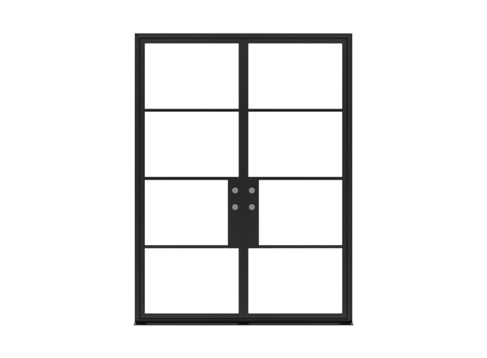 Stellar Classic™ 72" X 96" Double Door 4 light (Right Hand In-Swing.)