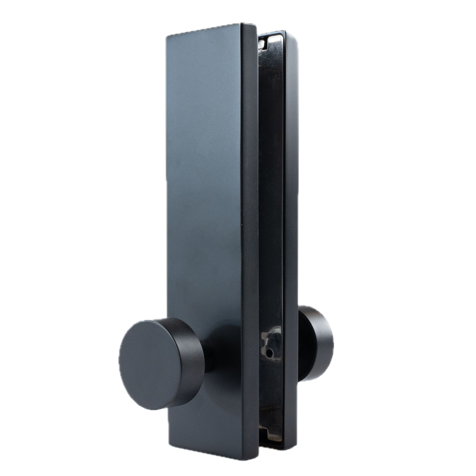 Matte Black Hardware with Round Knob
