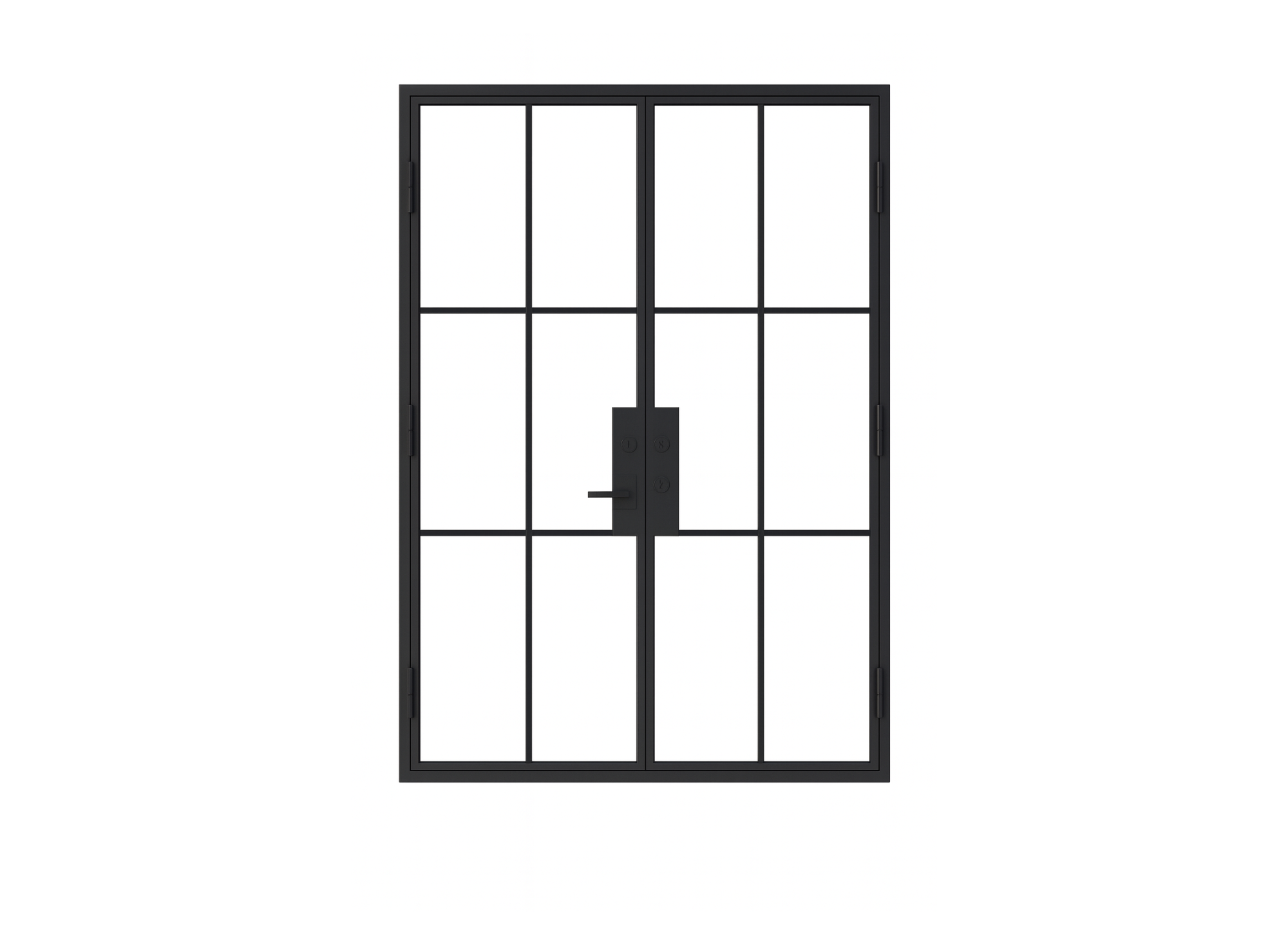 In-Stock Steel Double Front Door